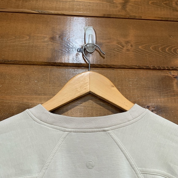 Lululemon Natural Ivory Softstreme Ribbed-Hem Pullover - Picture 4 of 5